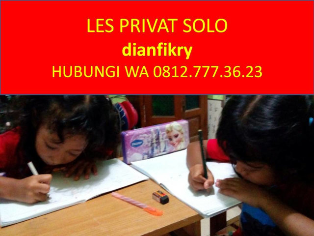 WA 08127773623, dianfikry, Les Private Kimia di Solo
