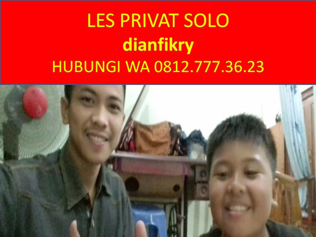 WA 08127773623, dianfikry, Les Private Matematika di Solo