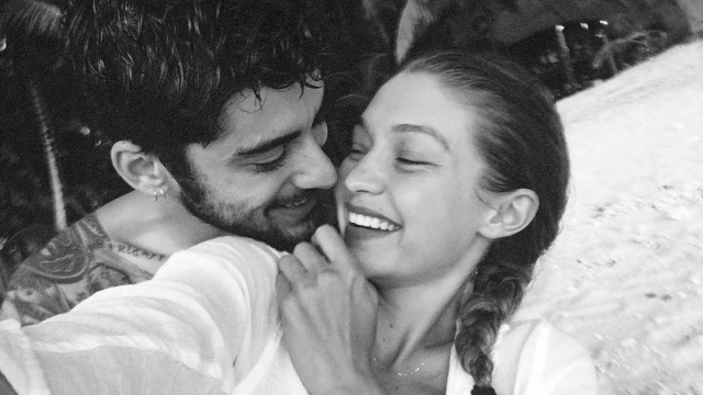 Zayn Malik dan Gigi Hadid. (Foto: Instagram @gigihadid)