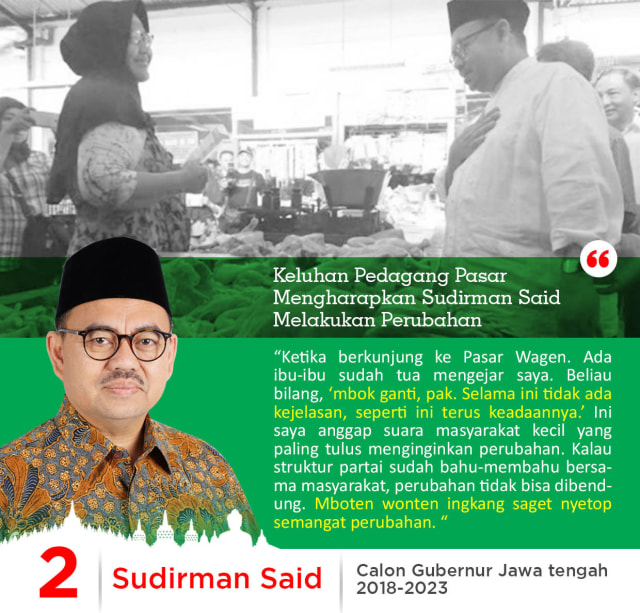 BAGI SUDIRMAN SAID, RAKYAT KECIL ADALAH GURU TERBAIK