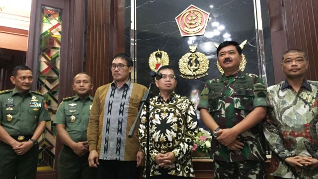 BPIP bersama Panglima TNI (Foto: Paulina Herasmaranindar/kumparan)