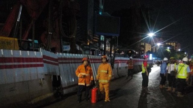 Pipa Gas Cawang Kembali Bocor (Foto: Dok. Damkar Jaktim)
