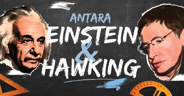 Antara Einstein dan Hawking (Foto: Basith. S/kumparan)