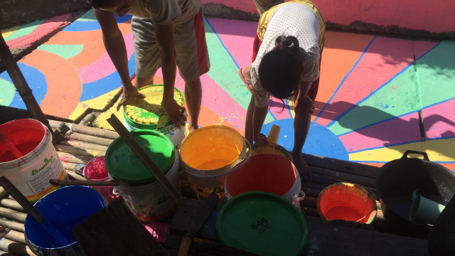 Kampung warna-warni di Kamal Muara (Foto: Fachrul Irwinsyah/kumparan)