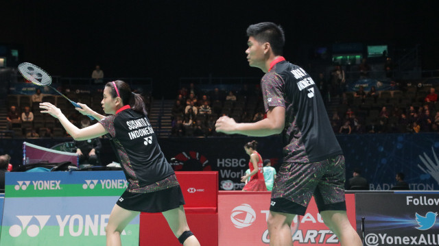 Praveen/Debby di babak kedua All England 2018 (Foto: Bergas Agung/kumparan)