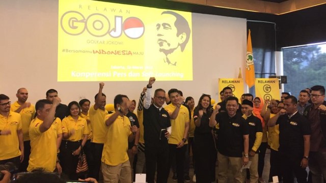 Pembentukan Relawan Gojo (Golkar Jokowi) (Foto: Rafyq Panjaitan/kumparan)
