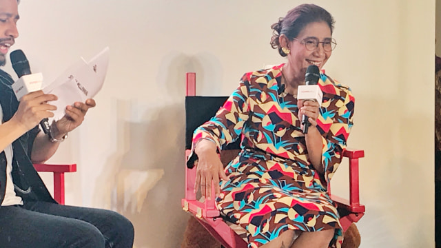 Susi Pudjiastuti di BeautyFest Asia 2018 (Foto: dok. Stephanie Elia/kumparan)