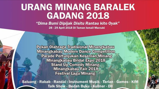 Perantau Minang Bakal Gelar 'Baralek Gadang' di Jakarta