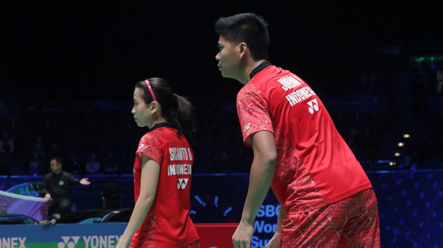 Praveen/Debby di perempat final All England 2018. (Foto: Bergas Agung/kumparan)
