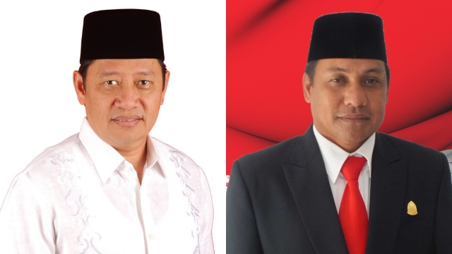Ahmad Hidayat Mus dan Zainal Mus. (Foto: Facebook/Ahmad Hidayat Mus & Dok. kpu.go.id)