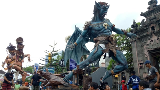 Pawai Ogoh-ogoh. (Foto: Cisilia Agustina Siahaan/kumparan)