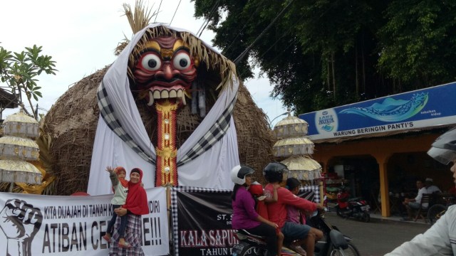 Pawai Ogoh-ogoh. (Foto: Cisilia Agustina Siahaan/kumparan)