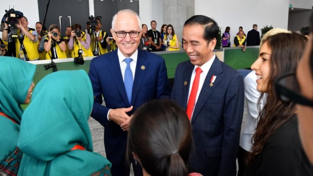 Pertemuan Jokowi dan Malcolm Turnbul (Foto: Biro Pers Setpres)