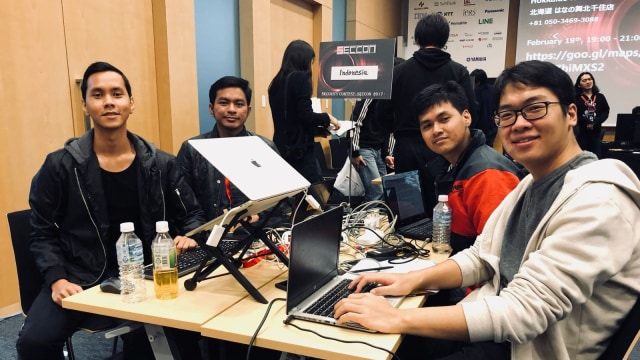 Tim Indonesia di SECCON CTF International Final (Foto: Dok. Fariskhi Vidyan)