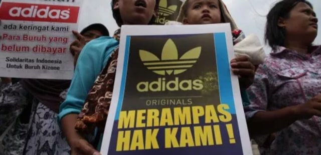 Pabrik Sepatu Adidas Diskriminasi Buruh Perempuan