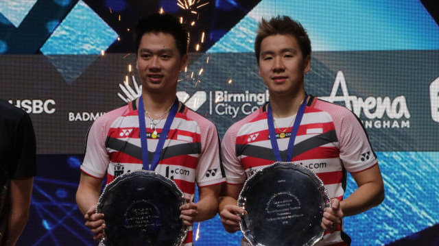 Marcus dan Kevin di Final All England 2018 (Foto: Bergas Agung/kumparan)