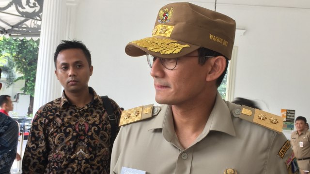 Sandiaga Uno di Balai Kota (Foto: Moh. Fajri/kumparan)