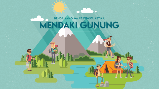 Benda yang wajib dibawa ketika mendaki gunung. (Foto: Lidwina Win Hadi/kumparan)