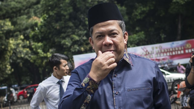 Fahri Hamzah penuhi panggilan PMJ (Foto: ANTARA FOTO/Aprillio Akbar)