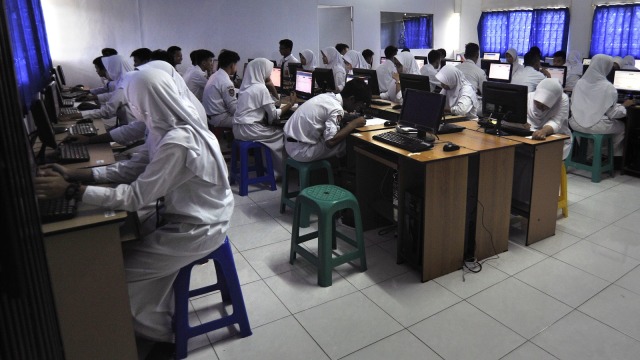 Ilustrasi UNBK Foto: ANTARA FOTO/Asep Fathulrahman