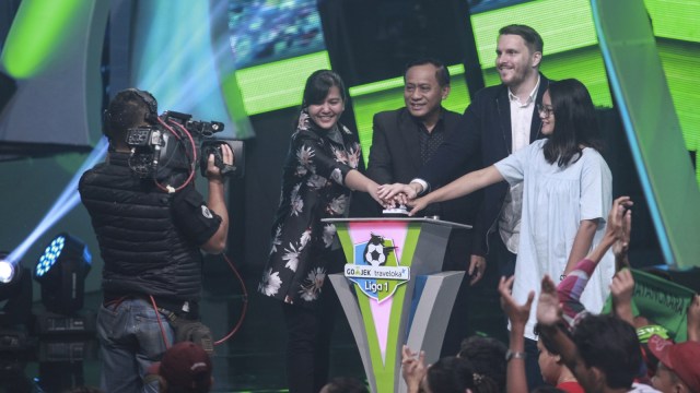 Peluncuran Kompetisi Liga 1 (Foto: ANTARA FOTO/Muhammad Adimaja)