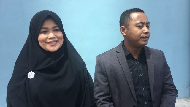 Lasty Annisa dan pengacara Suherlan (Foto: Adinda Githa/kumparan)