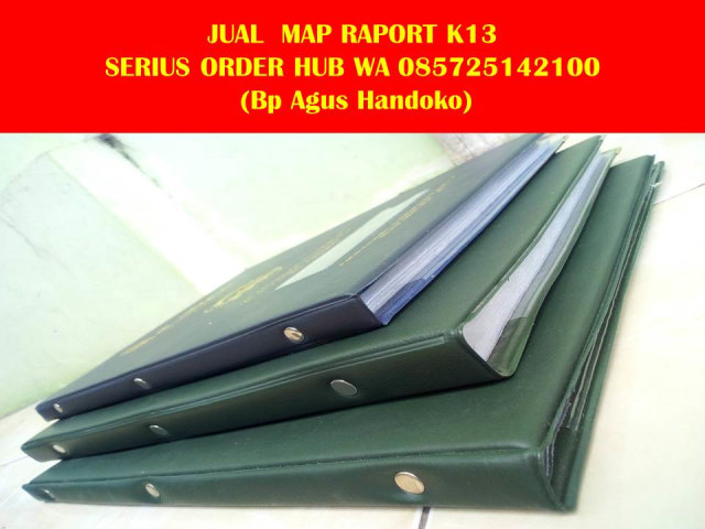 Wa 085725142100, Map Raport K13,  Sampul Raport K13 SD, Sampul Raport SD (1)
