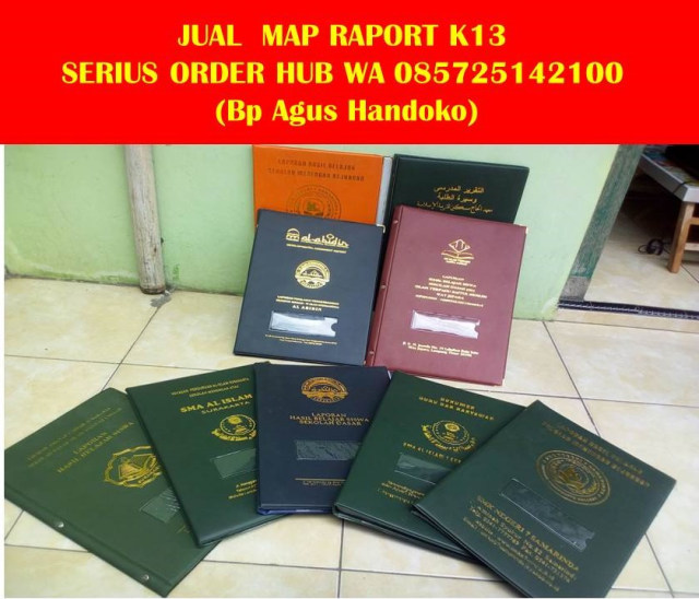 Wa 085725142100, Map Raport K13,  Sampul Raport K13 SD, Sampul Raport SD (4)