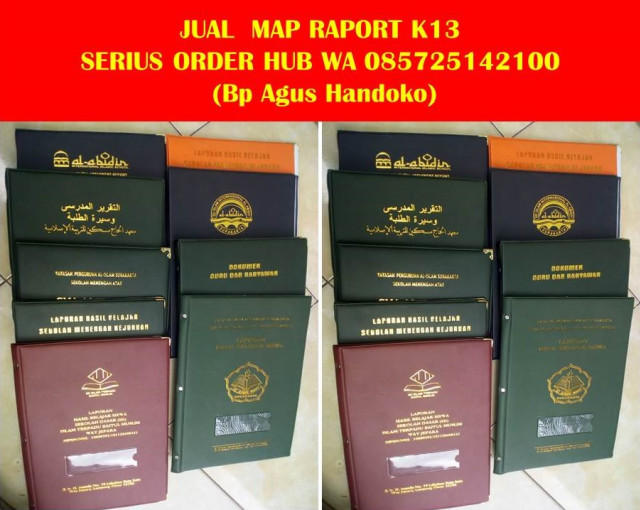Wa 085725142100, Map Raport K13,  Sampul Raport Solo, Sampul Raport TK, Sampul Raport K13  (3)