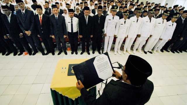Ilustrasi pelantikan pejabat Foto: ANTARA FOTO/ Rahmad