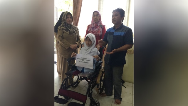 Kursi roda dari Jokowi untuk Bulan. (Foto: dok. Istimewa)