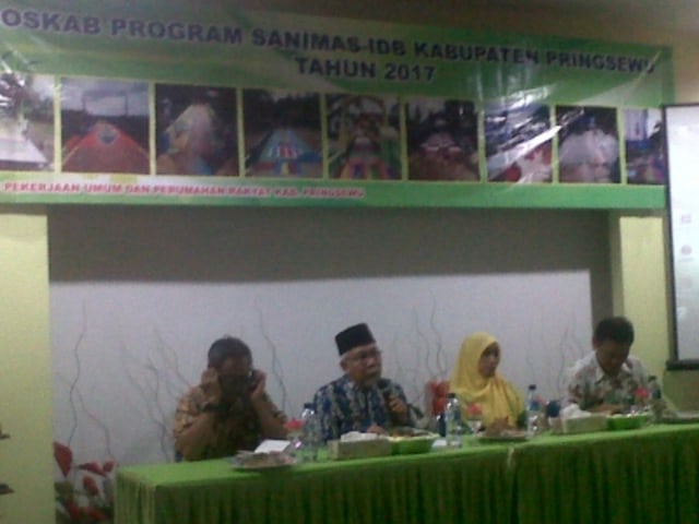 SOSIALISASI PROGRAM SANIMAS-IDB KABUPATEN PRINGSEWU TAHUN 2017