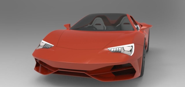 Konsep mobil listrik FH01 Roadster (Foto: dok. Muhammad Fahmi Husain)