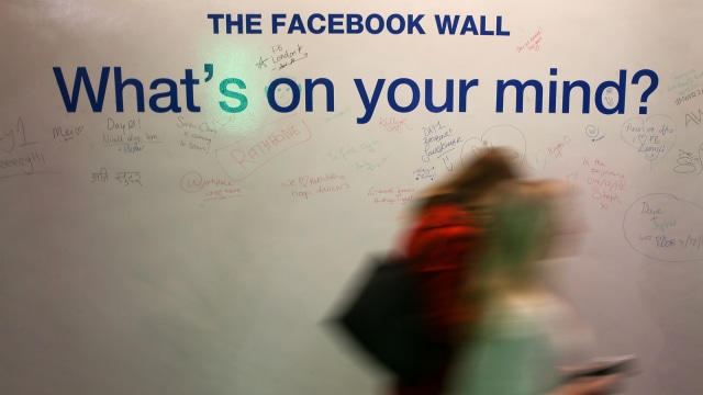 Kantor Facebook. (Foto: AFP/Daniel Leal-Olivas)