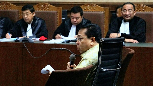 Sidang kasus eKTP Setya Novanto di Tipikor (Foto: Iqbal Firdaus/kumparan)