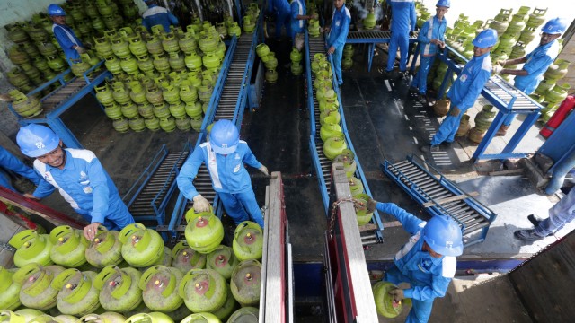 Subsidi LPG untuk warga miskin (Foto: ANTARA FOTO/Irwansyah Putra)