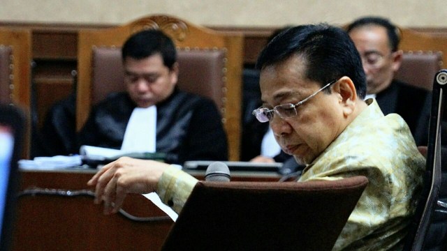 Sidang kasus eKTP Setya Novanto di Tipikor (Foto: Iqbal Firdaus/kumparan)