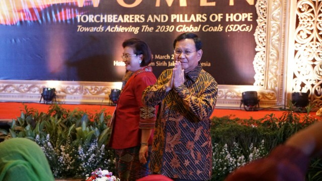 Prabowo di Wadah Global Gathering (WWG) (Foto: Helmi Afandi Abdullah/kumparan)