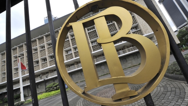 Ilustrasi logo Bank Indonesia. Foto: AFP/Romeo Gacad