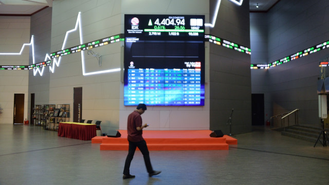 Ilustrasi index saham di Bursa Efek Jakarta. (Foto: AFP/Bay Ismoyo)