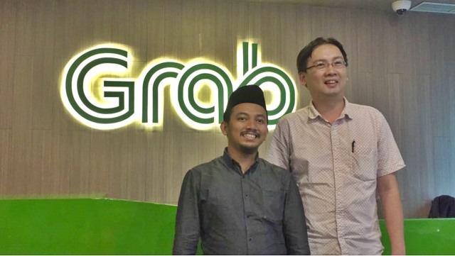 Ainun Najib dan Andreas Hadimulyono, Grab. (Foto: Bianda Ludwianto/kumparan)
