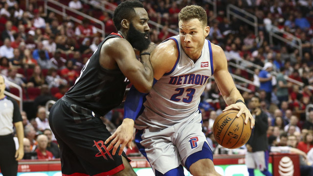 Duel Rockets vs Pistons. (Foto: Troy Taormina-USA TODAY Sports)