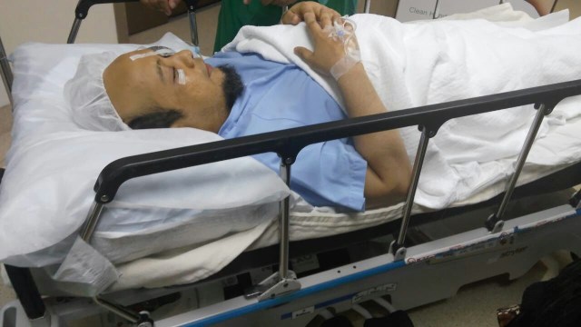 Novel Baswedan usai jalani operasi tahap 2. (Foto: Dok. Humas KPK)