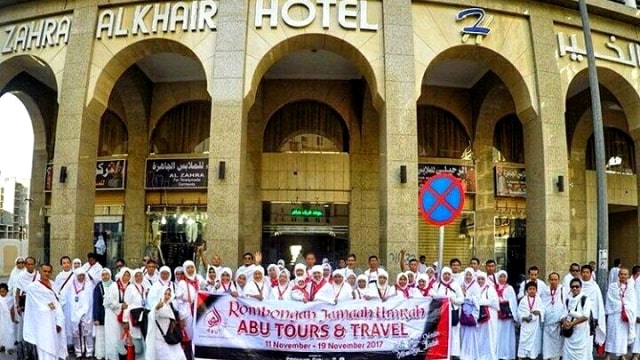 Peserta Umroh dari Abu Tours. (Foto: Instagram/@official_abutourspalu)