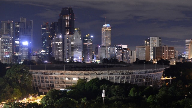 Earth Hour di Jakarta Foto: ANTARA FOTO/Wahyu Putro