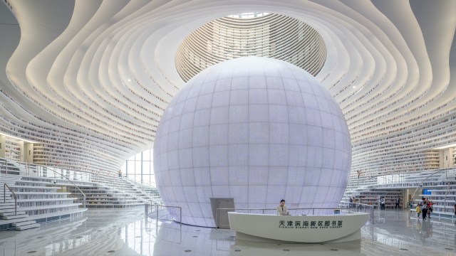 The Tianjin Binhai New Area Library. (Foto: Flickr/Frank Alvarado)