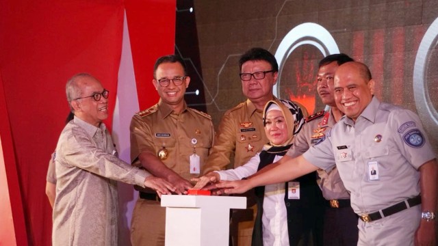 Peresmian Samsat digital dan pembayaran non tunai (Foto: Fanny Kusumawardhani/kumparan)