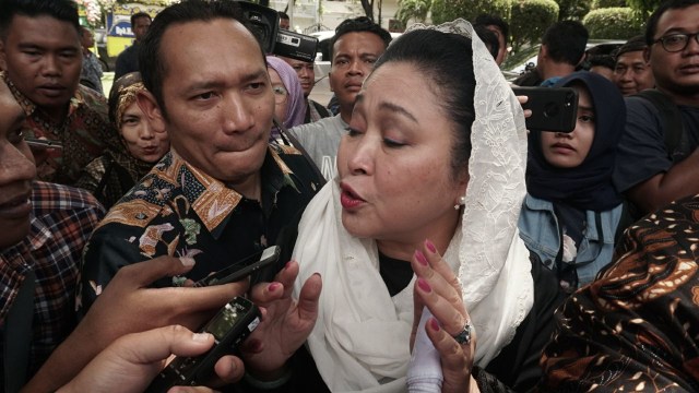Titiek Soeharto di kediaman almarhum Probosutedjo (Foto: Irfan Adi Saputra/kumparan)