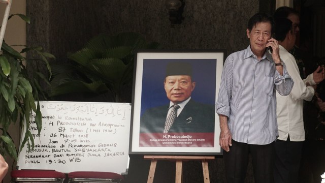 Suasana rumah duka Probosutedjo (Foto: Irfan Adi Saputra/kumparan)