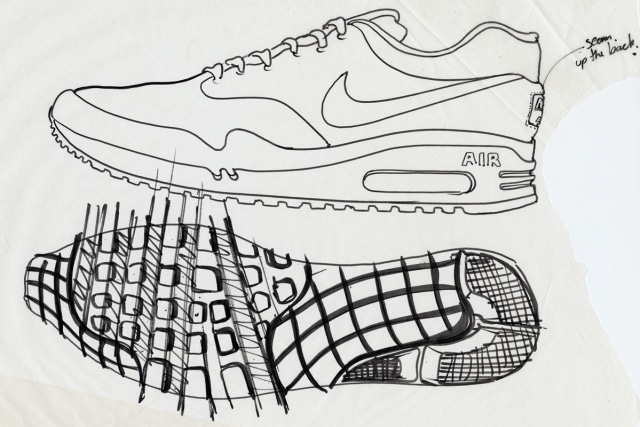Sketsa Nike Air Max 1 (Foto: Dok. Nike)